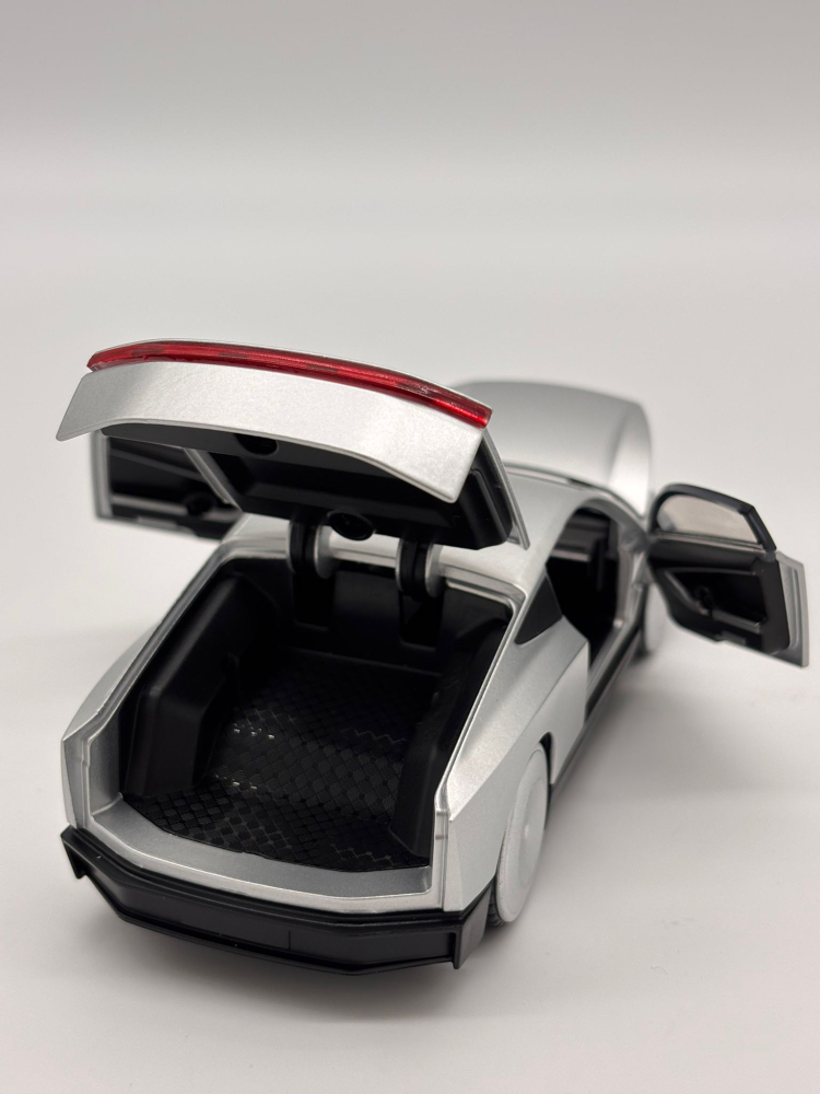 Automacheta Tesla Cybercab, 15 cm, Functie Pull-Back, Uși Mobile, Faruri si Stopuri Luminate [5]