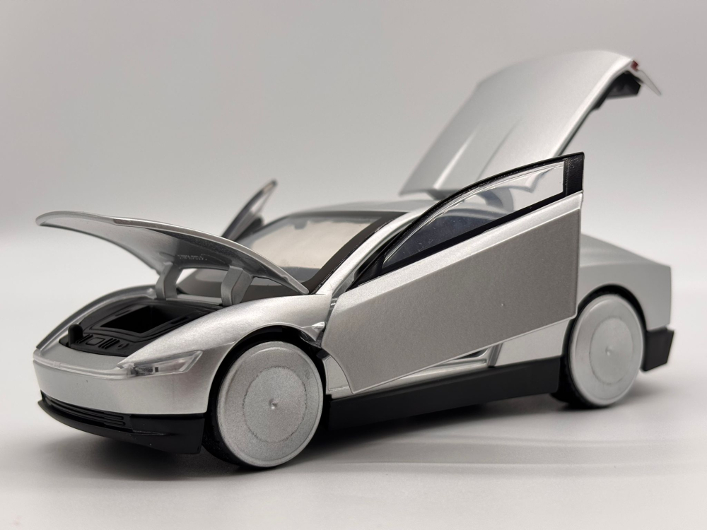 Automacheta Tesla Cybercab, 15 cm, Functie Pull-Back, Uși Mobile, Faruri si Stopuri Luminate [3]