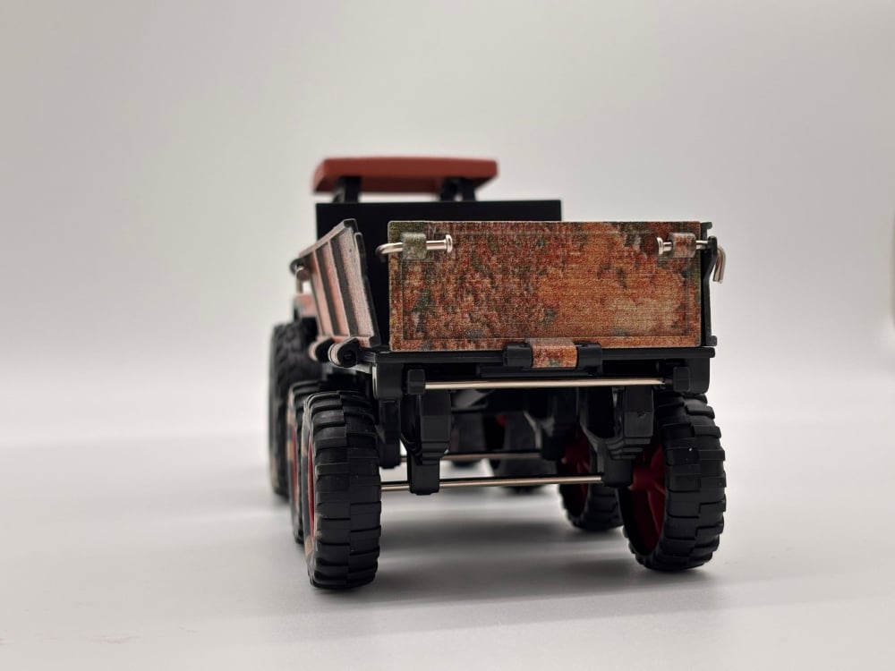 Tractor Agricol Metalic cu Remorcă – 26 cm | Detalii Realiste, Construcție Solidă, Remorcă Detașabilă [5]