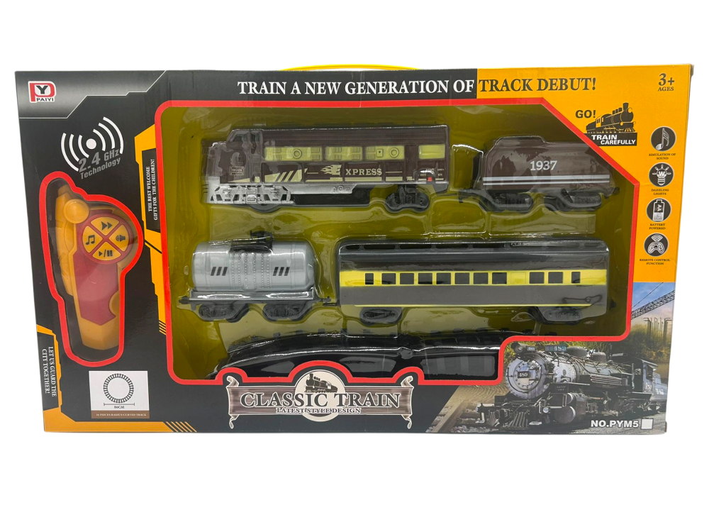 Tren Electric cu Telecomandă, 35–40 cm, Lumină și Sunet, Circuit cu 16 Sine (Diametru 86 cm) [4]