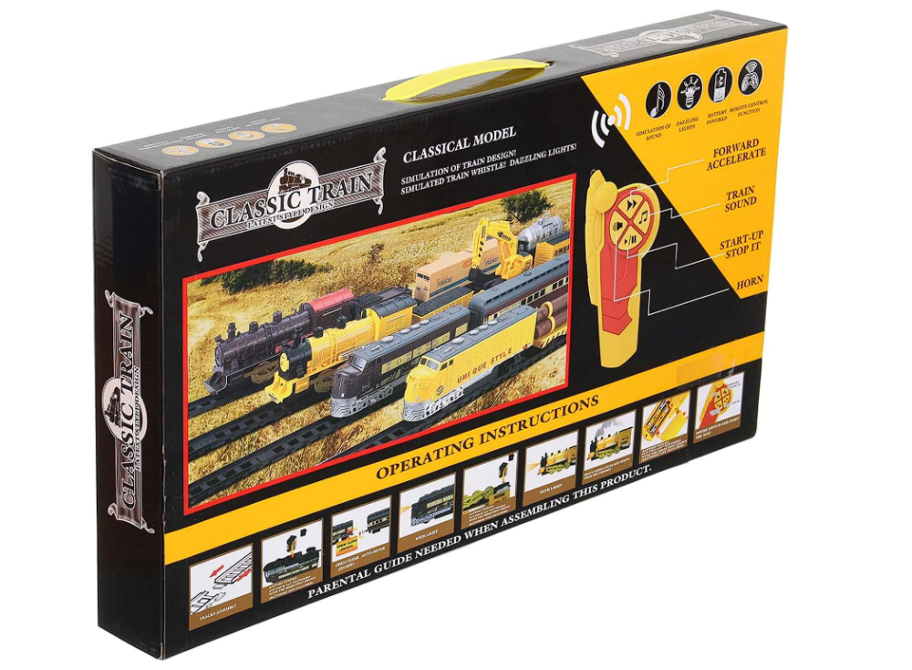 Tren Electric cu Telecomandă, 35–40 cm, Lumină și Sunet, Circuit cu 16 Sine (Diametru 86 cm) [3]