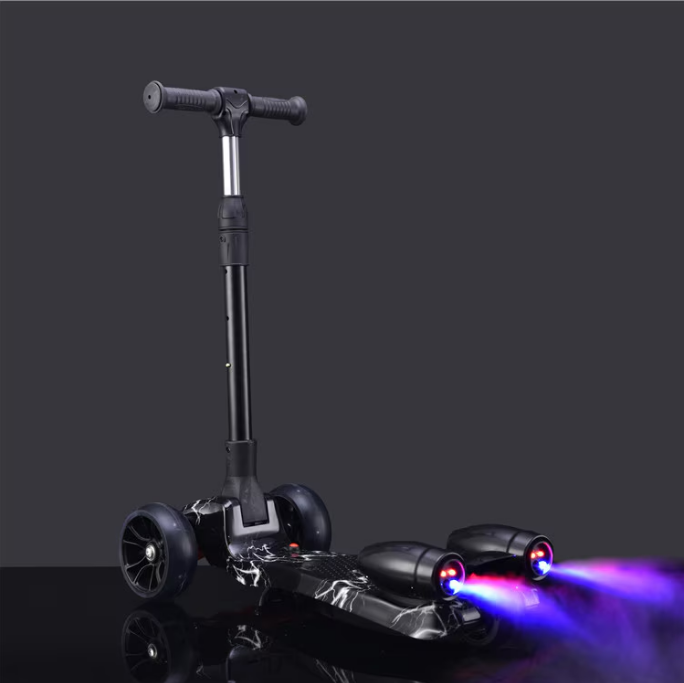 Trotineta cu Aburi, Sunete, Roti Luminate si Bluetooth – Flacara [2]