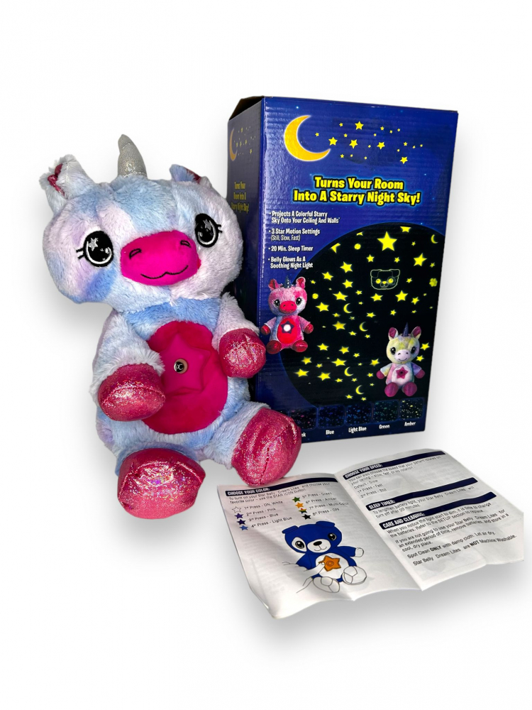 Unicorn de Plus cu Proiectii, Muzica si Desene - Multicolor [4]