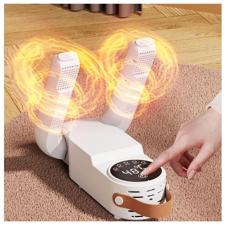 Uscator Incaltaminte Rapid cu Dezodorizare, Antibacterian, Timer 1–120 Min, 48°C, Shoe Dryer Silentios, Reglabil si Portabil [4]