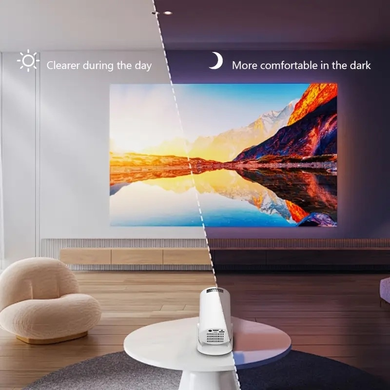 Videoproiector Portabil Smart M300 MAX, 9000 Lumeni, 260 ANSI, Suport 4K Ultra HD, Android TV 11, Auto Corectie Imagine, Wi-Fi 2.4/5 GHz, Bluetooth 5.0., Difuzor Incorporat, 1028 Jocuri Preinstalate, [19]