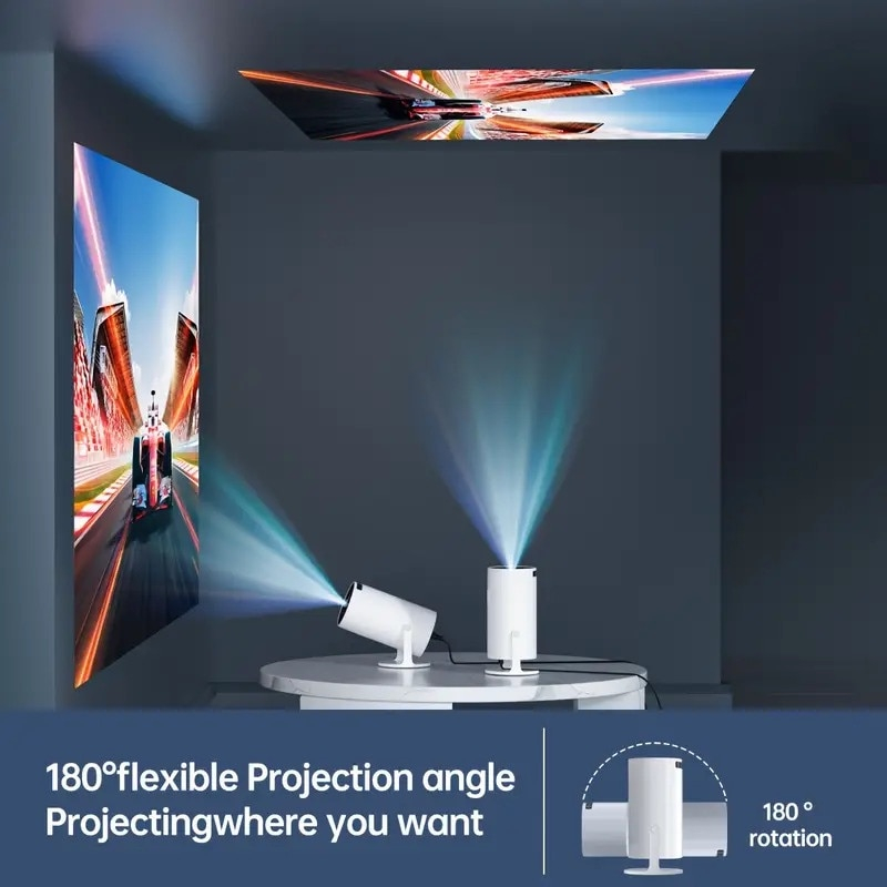 Videoproiector Portabil Smart M300 MAX, 9000 Lumeni, 260 ANSI, Suport 4K Ultra HD, Android TV 11, Auto Corectie Imagine, Wi-Fi 2.4/5 GHz, Bluetooth 5.0., Difuzor Incorporat, 1028 Jocuri Preinstalate, [18]