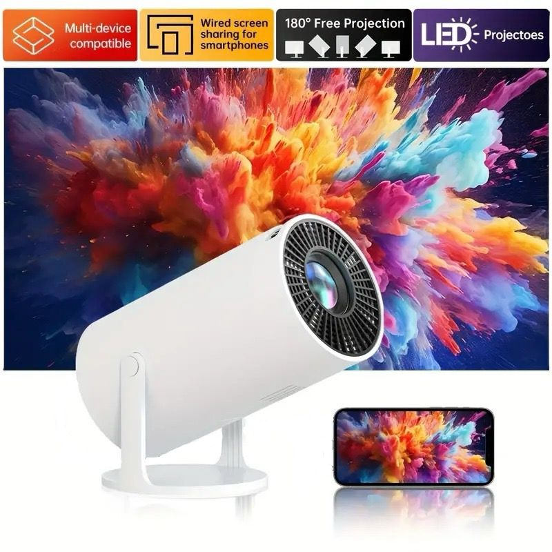 RESIGILAT - Videoproiector Portabil Smart M300 MAX, 9000 Lumeni, 260 ANSI, Suport 4K Ultra HD, Android TV 14, Auto Corectie Imagine, Wi-Fi 2.4/5 GHz, Bluetooth 5.0., Difuzor Incorporat, 1028 Jocuri Pr [14]