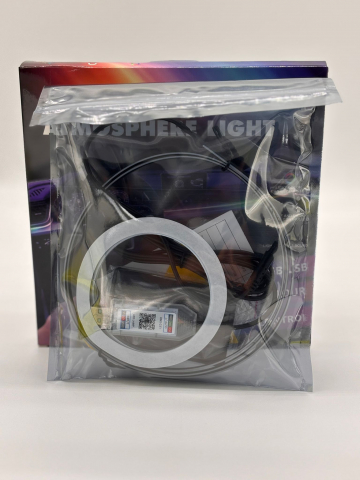 Bandă LED RGB USB 1.2m – Iluminare Ambient Interior Auto, Control prin Aplicație & Telecomandă, Kit Complet de Montare Inclus [13]