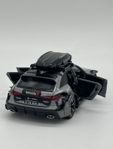 Masina din Metal Audi RS6 Camo 1:32, 15 cm, Functie Pull Back, Usile Capota si Portbagaj Deschizabile, Lumini si Sunete, Automacheta Audi RS6 [6]