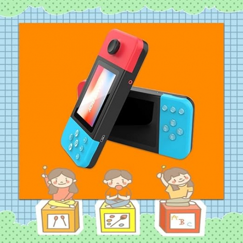 Consolă Portabilă Jocuri Retro – Conectare AV la TV,  Controler pentru 2 Jucători, Ecran 2.8” HD Color, 500 Jocuri Incluse, Baterie Reîncărcabilă 800mAh [7]