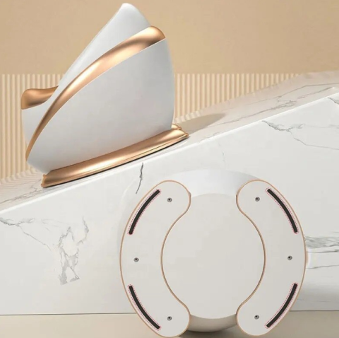 Olita Copii cu Spatar Ergonomic si Colac Moale din Spuma PU, Vas Detasabil, Baza Antiderapanta, Protectie Anti-Stropire, Design Capsula Spatiala [4]