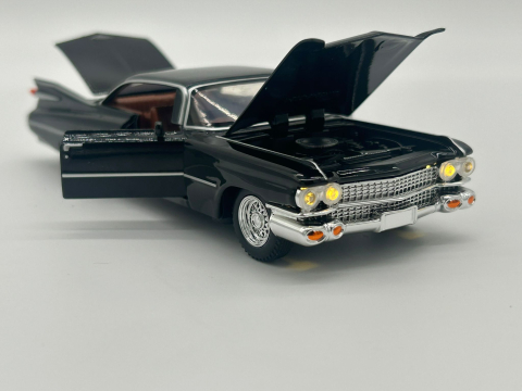 Automachetă Cadillac 1959, 15 cm, Funcție Pull-Back, Uși, Portbagaj și Capotă Deschizătoare, Lumină și Sunet [4]