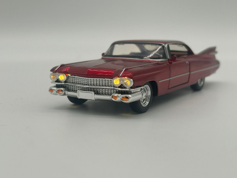 Automachetă Cadillac 1959, 15 cm, Funcție Pull-Back, Uși, Portbagaj și Capotă Deschizătoare, Lumină și Sunet [7]