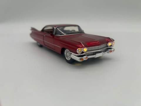 Automachetă Cadillac 1959, 15 cm, Funcție Pull-Back, Uși, Portbagaj și Capotă Deschizătoare, Lumină și Sunet [9]
