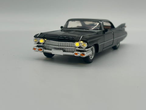 Automachetă Cadillac 1959, 15 cm, Funcție Pull-Back, Uși, Portbagaj și Capotă Deschizătoare, Lumină și Sunet [3]