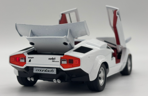 Masina din Metal Lamborghini Countach LP 5000 1:24, 18,5 cm, Se Deschide Complet, Functie Pull Back, Lumini si Sunete, Model Die-Cast de Colectie [3]