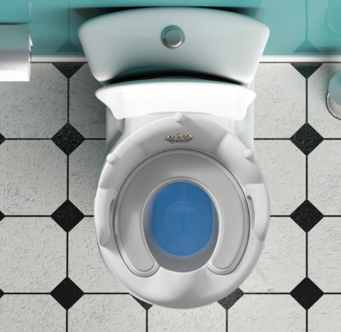 Colac Toaleta Copii cu Spatar si Manere, Adaptor WC Copii Antiderapant 40 cm, Scaun Toaleta Copii [3]