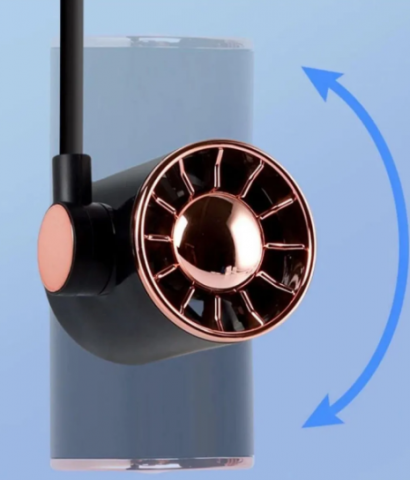 Ventilator Portabil Tip Cască – Răcire Eficientă 360°, 3 Viteze, Acumulator Inclus, Reglabil până la 65 cm [1]