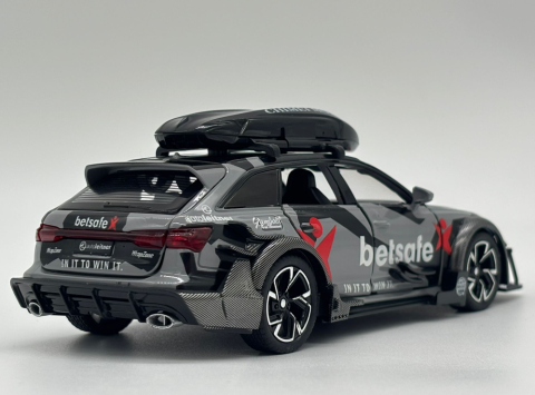 Masina din Metal Audi RS6 Camo 1:32, 15 cm, Functie Pull Back, Usile Capota si Portbagaj Deschizabile, Lumini si Sunete, Automacheta Audi RS6 [8]