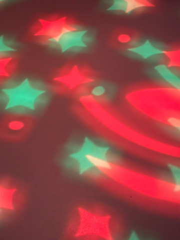 Ursuleț și Cățel Muzical cu Proiecție de Stele, 25 cm, Lumină si Muzica Calda, Funcționează pe Baterii [10]