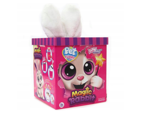 Iepure Magic – Jucarie Interactiva de Plus Magic Rabbit in a Top Hat, cu Lumini si Sunete [1]