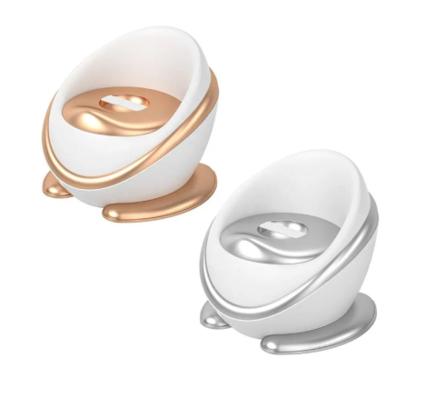 Olita Copii cu Spatar Ergonomic si Colac Moale din Spuma PU, Vas Detasabil, Baza Antiderapanta, Protectie Anti-Stropire, Design Capsula Spatiala [9]