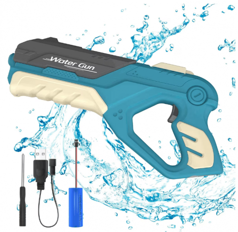 Pistoale cu Apa - Pistol cu Apă Electric – Jet Puternic 8–10 m, Baterie Reîncărcabilă