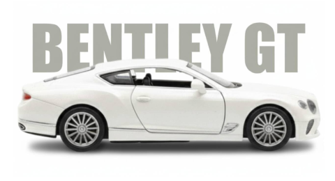 Jucării & Articole pentru Copii - Mașină din Metal Bentley Continental GT 1:32, Pullback, Lumini și Sunete, Uși Deschizătoare, 15 cm