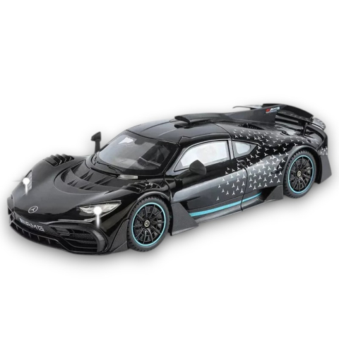 Automacheta Mercedes-Benz AMG One din Metal, 25 cm Usi si Elemente Mobile,Faruri, Stopuri si Bord Interior Luminate, Sunete Realiste, 25 cm, Volan Functional [3]