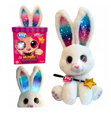 Iepure Magic – Jucarie Interactiva de Plus Magic Rabbit in a Top Hat, cu Lumini si Sunete [2]