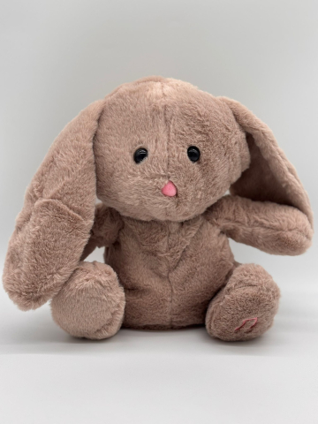 Iepuraș de Plus care Respiră, 30 cm, cu Sunet Real de Respirație, Lumină și Muzică, Jucărie Interactivă Realistă pentru Copii [6]