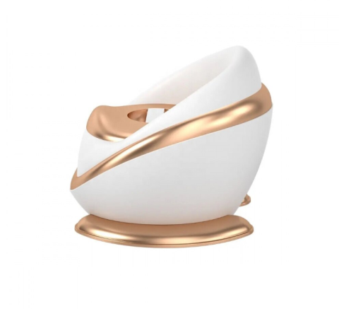 Olita Copii cu Spatar Ergonomic si Colac Moale din Spuma PU, Vas Detasabil, Baza Antiderapanta, Protectie Anti-Stropire, Design Capsula Spatiala [6]