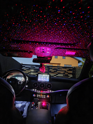 Odorizant Auto cu Proiecție Stele, Aromaterapie și USB Type-C – Ideal pentru Suportul de Pahare al Mașinii [6]