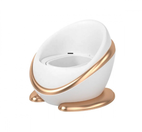 Olita Copii cu Spatar Ergonomic si Colac Moale din Spuma PU, Vas Detasabil, Baza Antiderapanta, Protectie Anti-Stropire, Design Capsula Spatiala [1]