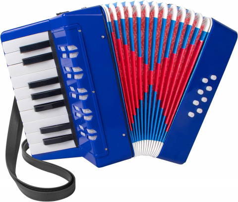 Instrumente muzicale de jucarie - Acordeon Copii cu Clape, iStan, 23 x 38 cm