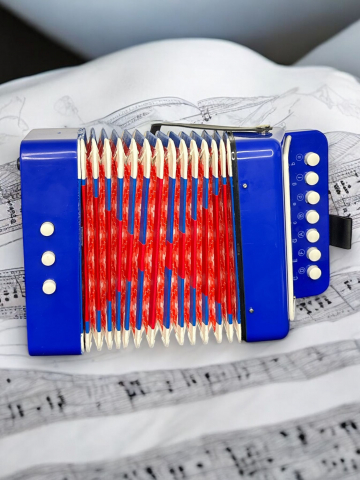 Acordeon Copii, iStan, 18 x 35 cm - Albastru [3]