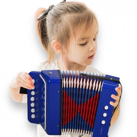 Acordeon Copii, iStan, 18 x 35 cm - Albastru [0]