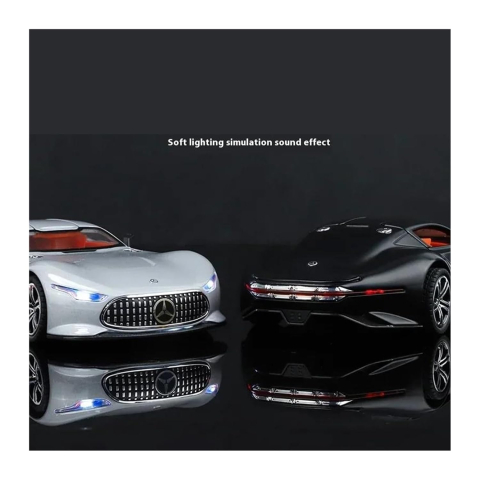Automachetă Mercedes-Benz AMG GT Vision (Batmobile), 15 cm, Funcție Pull-Back, Uși și Eleron Deschizătoare, Lumină și Sunet [3]
