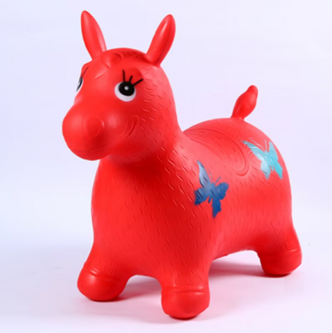 Animalut Gonflabil de Sarit , Cauciuc, cu Sunete si Lumini, Rosu [1]