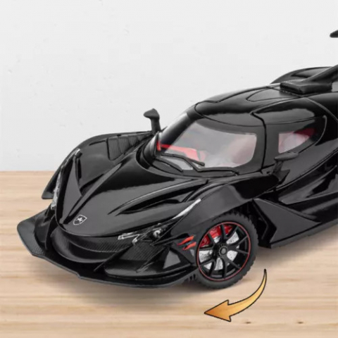 Apollo Intensa Emozione, Macheta Metalica cu Sunete, Lumini, Functie Pull-Back, Usi, Capota si Portbagaj Deschizatoare [7]