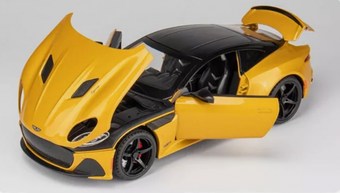 Automacheta Aston Martin DB V12, din Metal, 20 cm – Cu Lumini, Sunete, Funcție Pull-Back și Elemente Mobile [5]