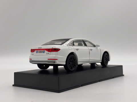 Automacheta Audi A8, din Metal  – 15cm, Sunete și Lumină, Elemente Mobile, Funcție Pull Back, Detalii Realiste [6]