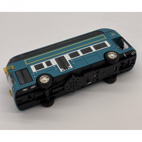 Automacheta Autobuz Etajat Londonez, cu Lumini, Sunete, Functie Pull-Back, 19 cm - Albastru [11]