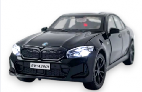 Automacheta BMW Seria 3 320i – Pachet M, din Metal, cu Sunete, Lumini, Roti Directionabile, Elemente Mobile, 15.5 cm [3]