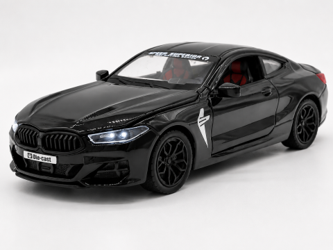 Masinute din Metal - Automacheta BMW M8 Competition – 20 cm, Sunete si Lumini, Elemente Mobile