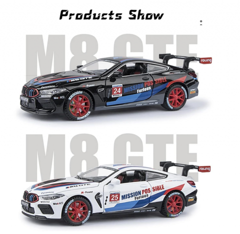 Automacheta BMW M8 Competition, din Metal – 16 cm, Sunete și Lumini, Funcție Pull Back si Elemente Mobile [4]