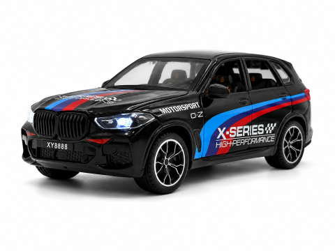 Jucării & Articole pentru Copii - Automacheta BMW X5 M Competition, din Metal, cu Sunete, Lumini, Elemente Mobile, 20 cm