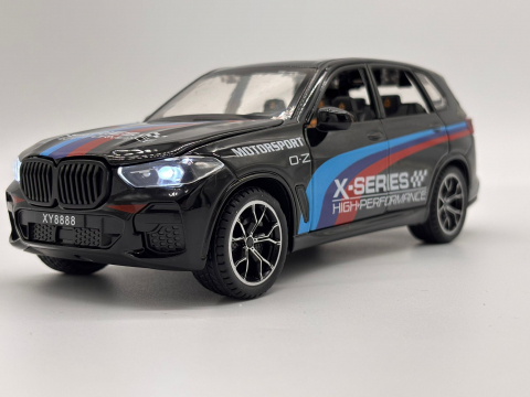 Automachete - Automacheta BMW X5 M Competition, din Metal, cu Sunete, Lumini, Elemente Mobile, 20 cm