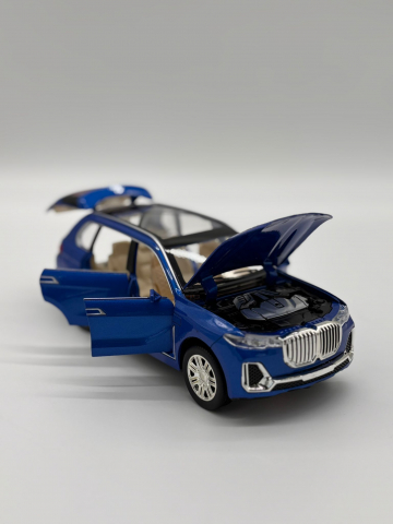 Automacheta BMW X7, din Metal, Fum pe Baza de Apă, cu Sunete si Lumini, Elemente Mobile, Functie Pull-Back, 20 cm [5]