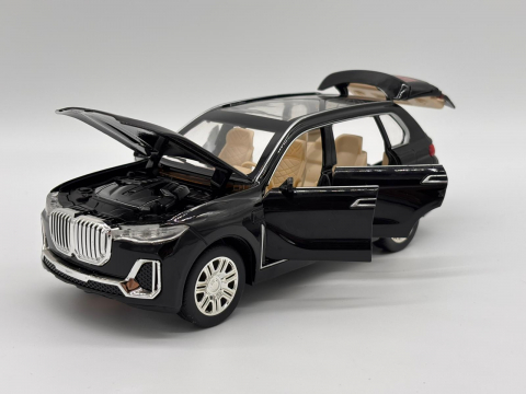 Automacheta BMW X7, din Metal, Fum pe Baza de Apă, cu Sunete si Lumini, Elemente Mobile, Functie Pull-Back, 20 cm [6]